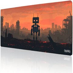 Hiirematt Death and Robots 100x50 hind ja info | Fännitooted mänguritele | kaup24.ee