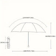 Предложение по ветрозащитному зонту высокого качества. цена и информация | Женские зонты | kaup24.ee