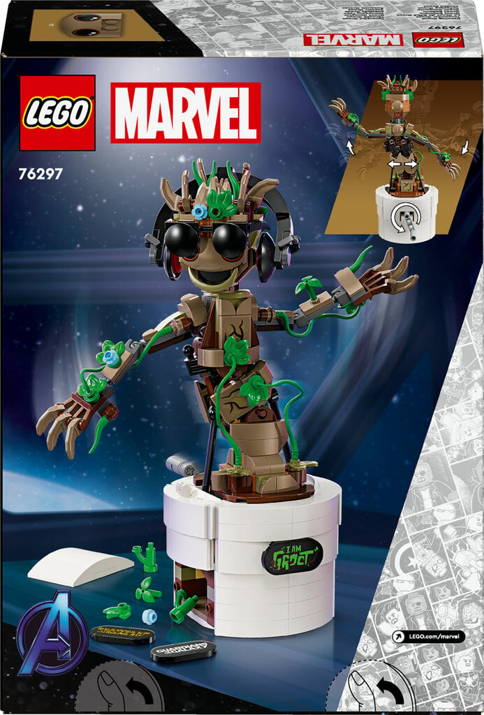 76297 LEGO® Marvel Tantsiv Groot hind ja info | Klotsid ja konstruktorid | kaup24.ee