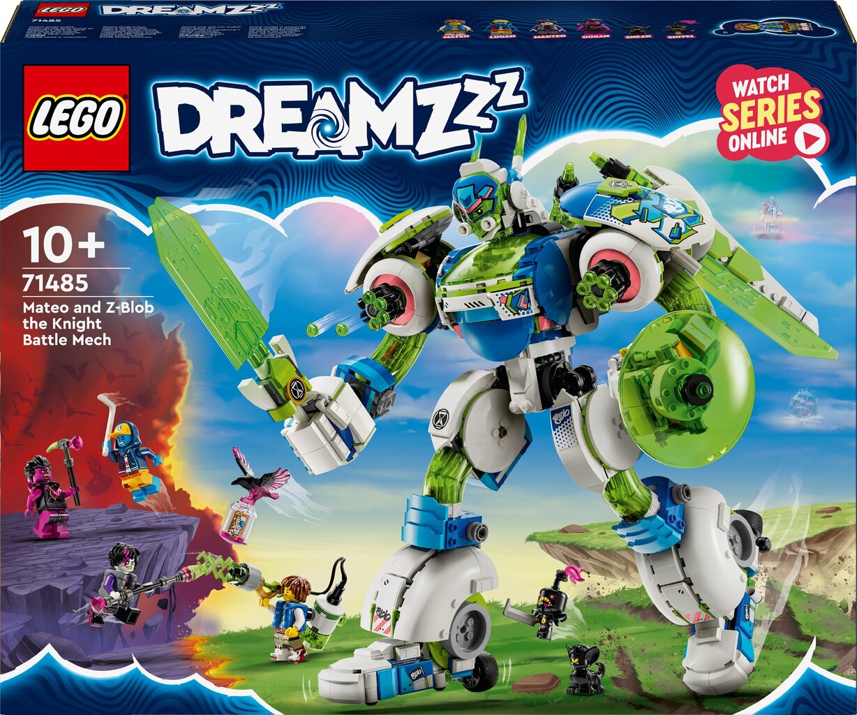 71485 LEGO® DREAMZzzzzzz Mateo ja rüütel-võitlusrobot Z-Blob цена и информация | Klotsid ja konstruktorid | kaup24.ee