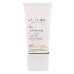 Mary&May CICA rahustav päikesekreem SPF50+ PA++++, 50ml цена и информация | Кремы от загара | kaup24.ee