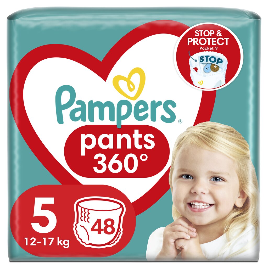 Mähkmed Pampers Pants, suurus 5, 48 tk, 12-17kg hind ja info | Mähkmed | kaup24.ee