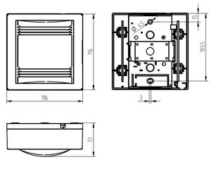 Uksekell Gong 165Bw, Grothe 44165, kahetooniline, valge hind ja info | Uksekellad, uksesilmad | kaup24.ee