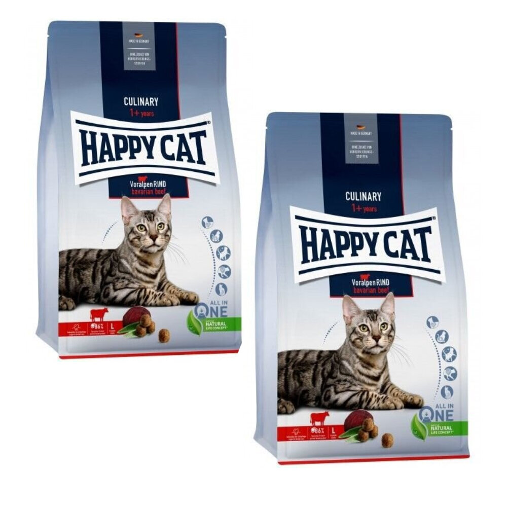 Happy Cat Culinary Voralpen Rind kuivtoit kassidele veiselihaga, 2x10 kg цена и информация | Kuivtoit kassidele | kaup24.ee