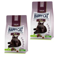 Happy Cat toit steriliseeritud kassidele lambalihaga Sterilised WeideLamm 2x10 kg цена и информация | Сухой корм для кошек | kaup24.ee