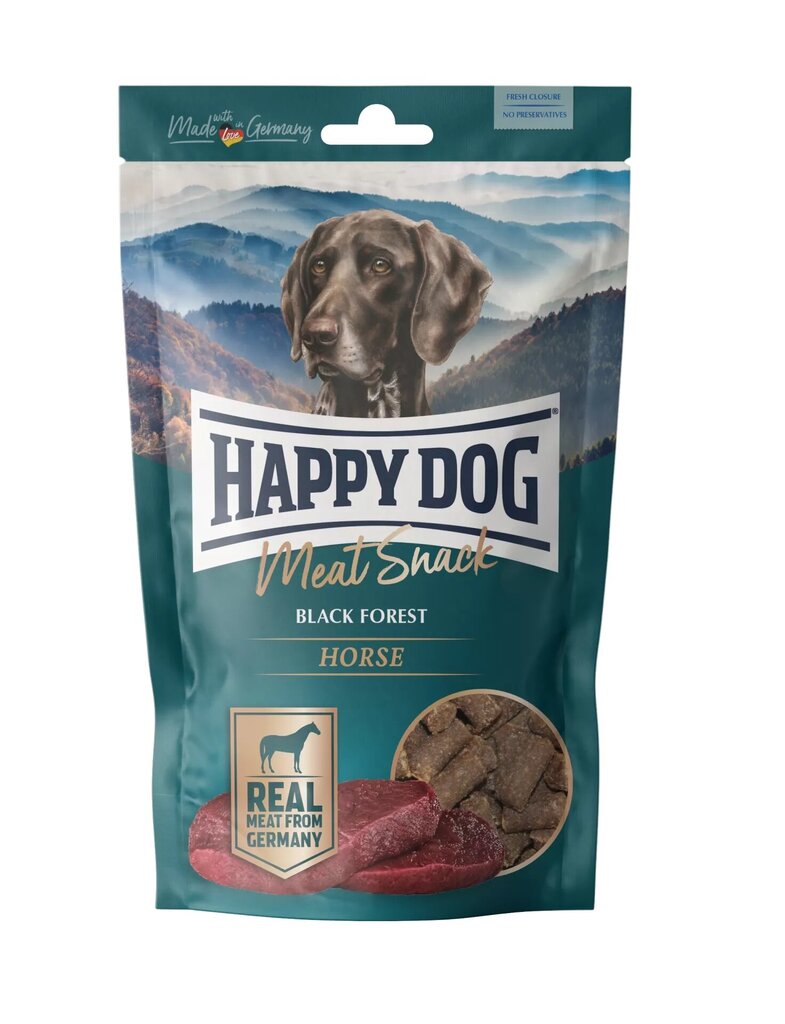 Happy Dog Meat Snack Black Forest maius koertele hobuselihaga, 3 x75g цена и информация | Maiustused koertele | kaup24.ee