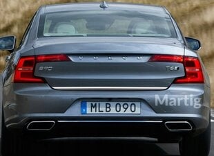 VOLVO S60 2016+ KROOMI LEAF pagasiruumi klapile hind ja info | Lisaseadmed | kaup24.ee