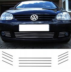 VW GOLF V 5 - CHROM GRILL kaitseraua liistud Valatud kaitseraua liistud цена и информация | Дополнительные принадлежности | kaup24.ee