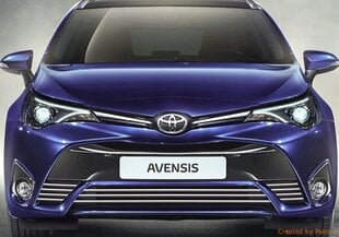 Toyota AVENSIS T27, T28 Grill-liistud CHROM hind ja info | Lisaseadmed | kaup24.ee