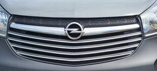 Opel VIVARO - CHROM GRILL võrega kaitseraua liistud цена и информация | Дополнительные принадлежности | kaup24.ee