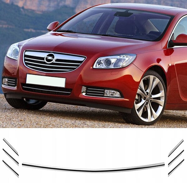 OPEL INSIGNIA - CHROM GRILL kaitseraua liistud Valatud kaitseraua liistud цена и информация | Lisaseadmed | kaup24.ee