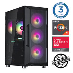 INTOP Ryzen 5 5500 16GB 500SSD M.2 NVME RX580 8GB no-OS hind ja info | Lauaarvutid | kaup24.ee