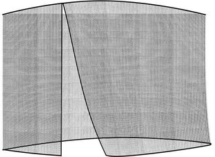Садовая сетка для зонтов от комаров Malatec 3м - черная цена и информация | Москитные сетки | kaup24.ee