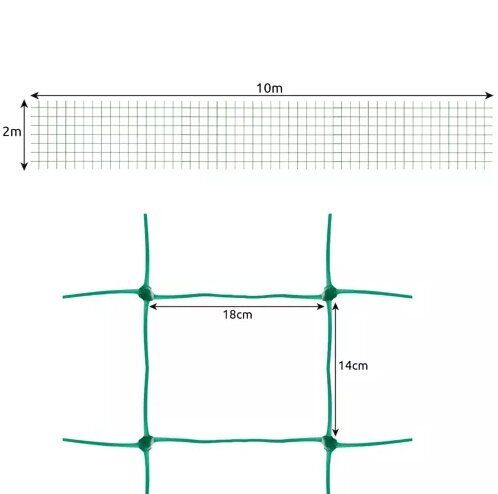 Võrk - taimetugi - 2x10m, Gardlov hind ja info | Aiatööriistad | kaup24.ee