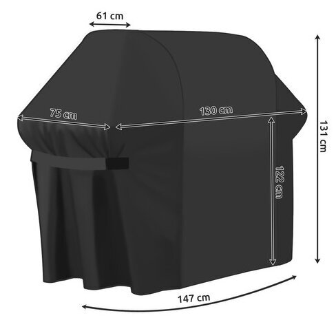 Kaminer aiagrilli kate 147x61x122cm hind ja info | Grillitarvikud ja grillnõud | kaup24.ee