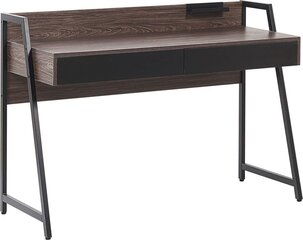 Письменный стол Beliani Harwich, коричневый/черный цена и информация | Компьютерные, письменные столы | kaup24.ee