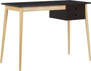 Письменный стол Beliani Ebeme, черный/коричневый цена и информация | Компьютерные, письменные столы | kaup24.ee