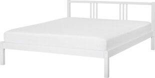 Кровать Beliani Vannes, 160x200 см, белая цена и информация | Кровати | kaup24.ee