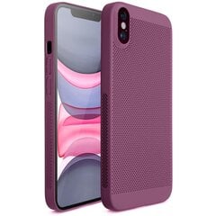 Чехол iPhone X, iPhone XS с вентиляционным дизайном Moozy VentiGuard Case, фиолетовый цена и информация | Чехлы для телефонов | kaup24.ee