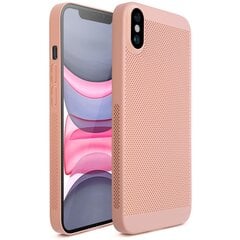 Чехол iPhone X, iPhone XS с вентиляционным дизайном Moozy VentiGuard Case, розовый цена и информация | Чехлы для телефонов | kaup24.ee