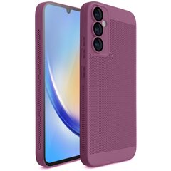 Moozy Samsung Galaxy A34 5G ümbris tuulutusdisainiga telefoni kaas VentiGuard Case, Lilla hind ja info | Telefoni kaaned, ümbrised | kaup24.ee