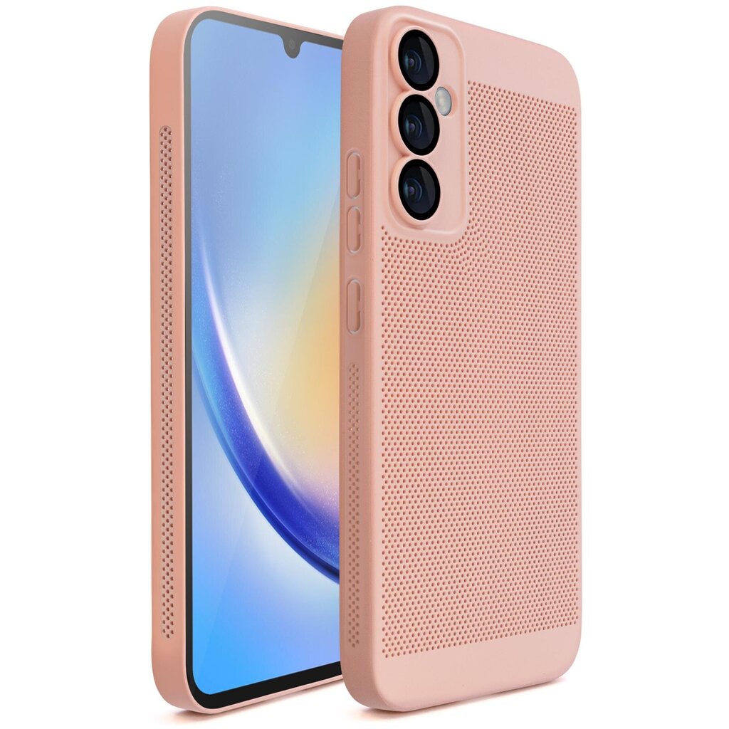 Чехол Samsung Galaxy A34 5G с вентиляционным дизайном Moozy VentiGuard  Case, розовый цена | kaup24.ee