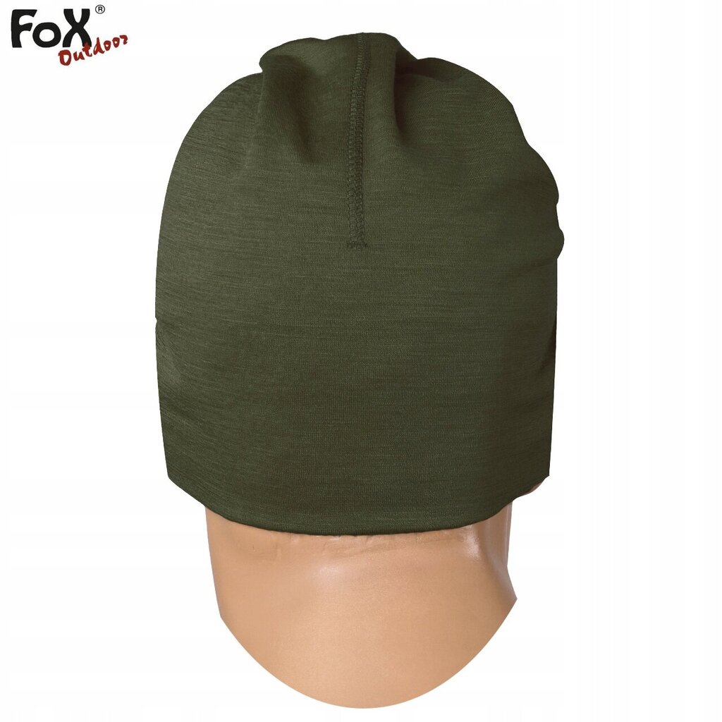 Talvine müts, Fox Outdoor, Merino Lite, Olive hind ja info | Meeste sallid, mütsid ja kindad | kaup24.ee