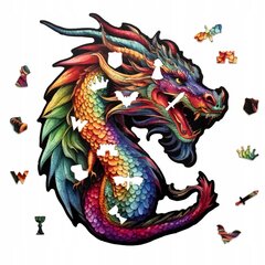 LARGE DRAGON WOOD PUZZZLE 140 шт DRAPPING DRAGON L цена и информация | Пазлы | kaup24.ee