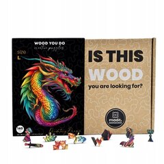 LARGE DRAGON WOOD PUZZZLE 140 шт DRAPPING DRAGON L цена и информация | Пазлы | kaup24.ee