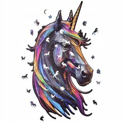 PUZZLE Unicorn 500 tükk XXL puidust puzzle Puidust pusled Puidust pusled hind ja info | Pusled | kaup24.ee