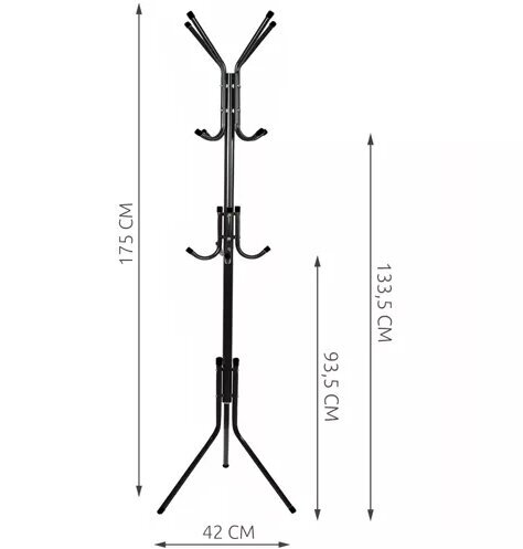 Riidepuu 175cm - Ruhhy hind ja info | Riidestanged ja nagid | kaup24.ee