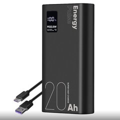 OBAL:ME EnergyPulse Powerbank 20000мАч 22,5Вт Черный цена и информация | Зарядные устройства Power bank | kaup24.ee