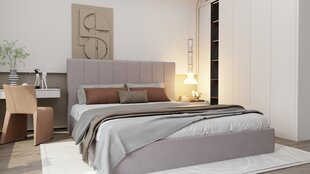 Кровать Sapnas.eu RIMINI, 140x200см, серый цена и информация | Кровати | kaup24.ee