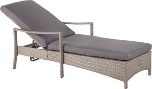 Садовая кровать Beliani Vasto, песочный/серый цена и информация | Шезлонги | kaup24.ee