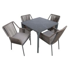 Garden furniture set CARVES table and 4 chairs цена и информация | Комплекты уличной мебели | kaup24.ee