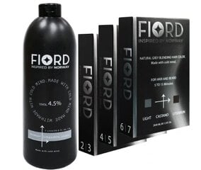 FIORD Dark 2-3 halli eemaldaja komplekt + Medium 4-5 + Light 6-7 + FIORD 4,5% oksüdeerija hind ja info | Juuksevärvid | kaup24.ee