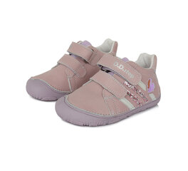 Демисезонные кожаные ботинки D.D.Step Barefoot для девочки, S073-790, Mauve. цена и информация | Ботинки детские | kaup24.ee