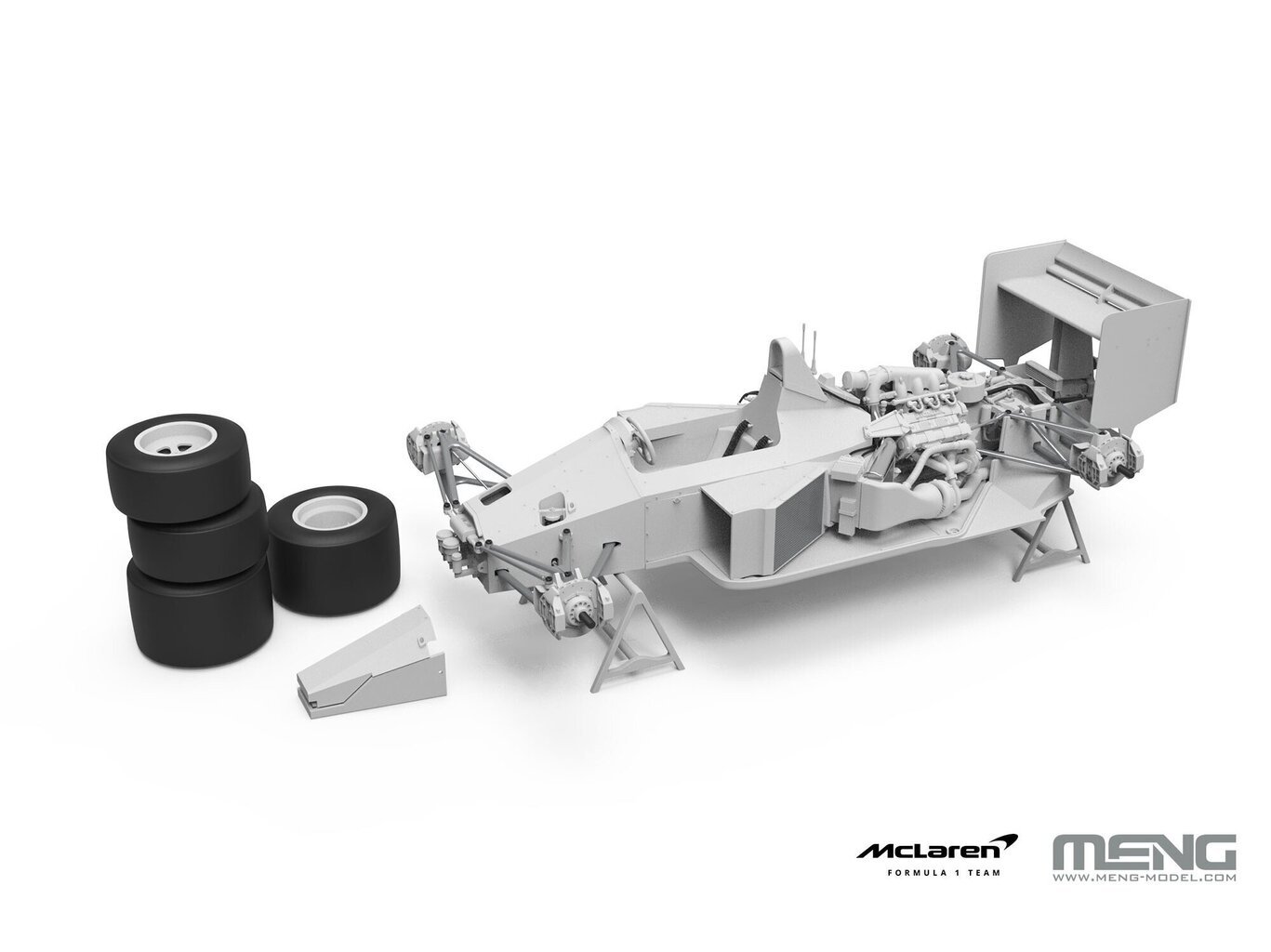 Kokkupandavad automudel Meng Mudel McLaren MP4/4 1988 1/12 RS-004 цена и информация | Klotsid ja konstruktorid | kaup24.ee