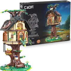 LED-valgustusega konstruktor CaDA Tree House Library C66013W, 1808 hind ja info | Klotsid ja konstruktorid | kaup24.ee