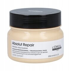 МАСКА ДЛЯ ВОЛОС LOREAL ABSOLUT REPAIR GOLD GOLD цена и информация | Средства для укрепления волос | kaup24.ee