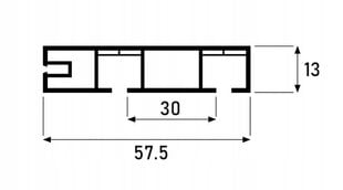 PVC-lageraudtee PVC II-konstruktsiooni komplekt 300 cm hind ja info | Kardinapuud | kaup24.ee