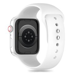 СИЛИКОНОВЫЕ ЧАСЫ APPLE WATCH 4 | 5 | 6 | 7 | 8 | 9 | SE (38 | 40 | 41 ММ) БЕЛЫЙ цена и информация | Аксессуары для смарт-часов и браслетов | kaup24.ee