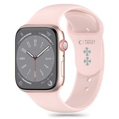 TECH-PROTECT СИЛИКОНОВЫЙ APPLE WATCH 4 | 5 | 6 | 7 | 8 | 9 | SE (38 | 40 | 41 ММ) СВЕТЛО-РОЗОВЫЙ цена и информация | Аксессуары для смарт-часов и браслетов | kaup24.ee