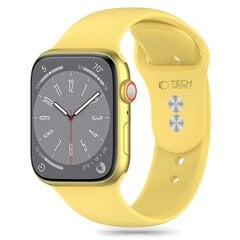 TECH-PROTECT СИЛИКОНОВЫЙ APPLE WATCH 4 | 5 | 6 | 7 | 8 | 9 | SE | ULTRA 1 | 2 (42 | 44 | 45 | 49 ММ) КАНАРЕЕЧНЫЙ ЖЕЛТЫЙ цена и информация | Аксессуары для смарт-часов и браслетов | kaup24.ee