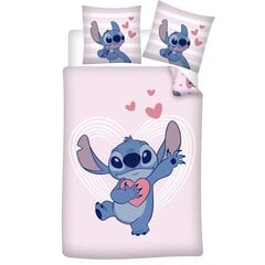 Lilo & Stitch двухстороний Пододеяльник с Рисуноком  Сердца цена и информация | Детское постельное бельё | kaup24.ee