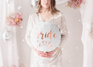 Fooliumist õhupall Bride to be, 45cm, valge цена и информация | Шарики | kaup24.ee