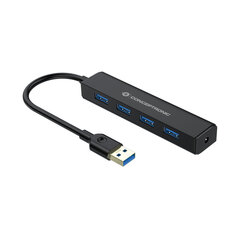 USB-jaotur Conceptronic Must hind ja info | USB jagajad, adapterid | kaup24.ee