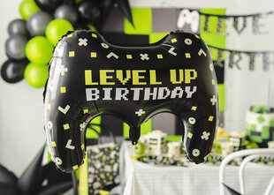 Fooliumist õhupall "Level up birthday" 72*52cm hind ja info | Õhupallid | kaup24.ee