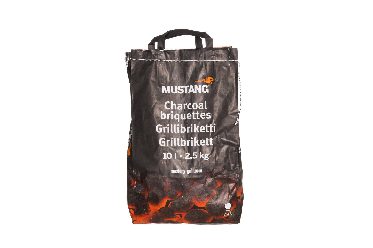 Mustang Grillbrikett 2,5 kg/10L цена и информация | Puusüsi, brikett, süütamisvahendid | kaup24.ee