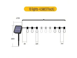 Aialamp Solar Led Ball SolarLED WW-10 hind ja info | Jõulutuled | kaup24.ee